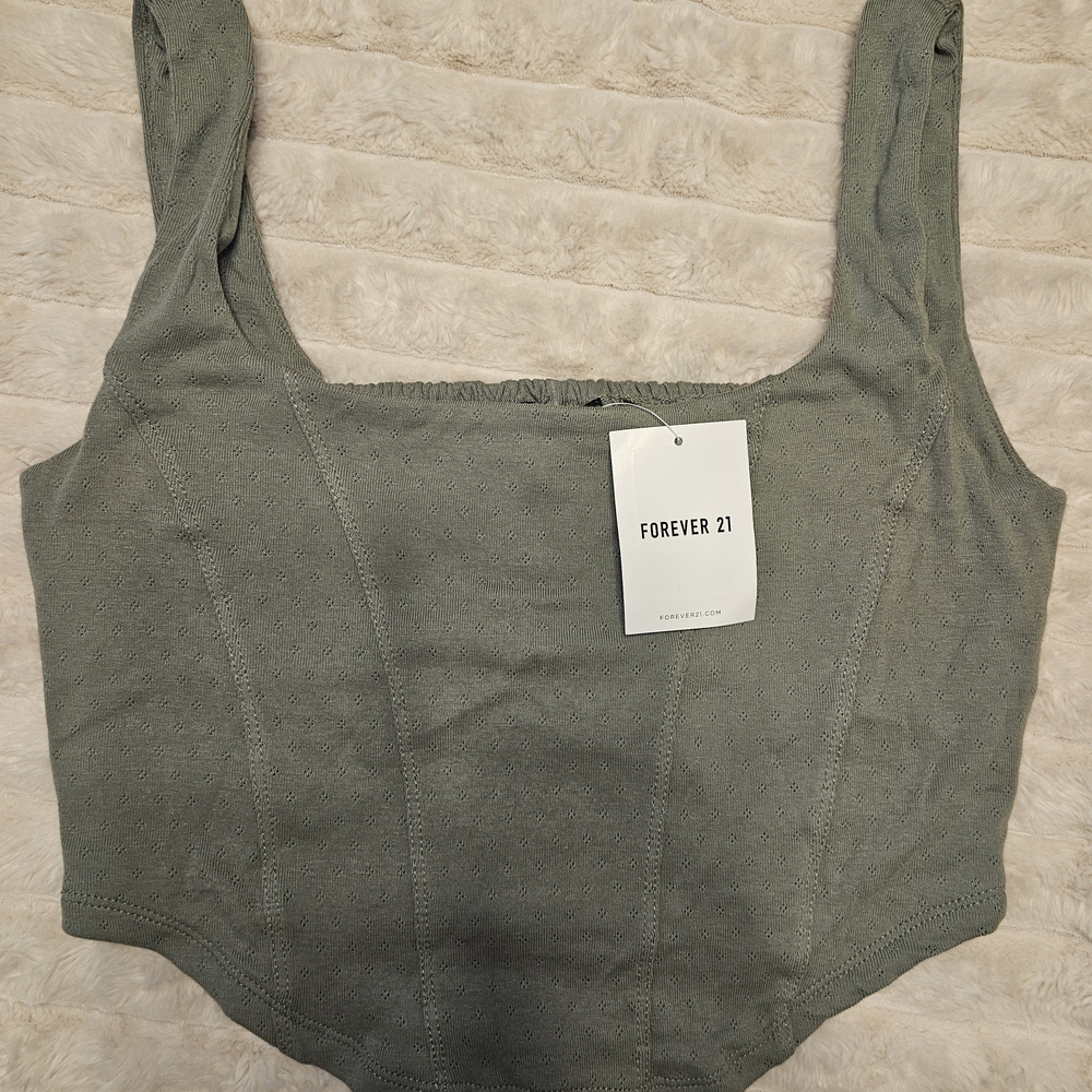 FOREVER 21 Women's Green Top
